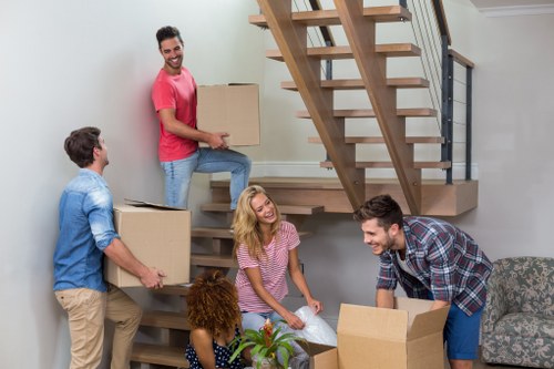 Packing boxes ready for a Pimlico home move