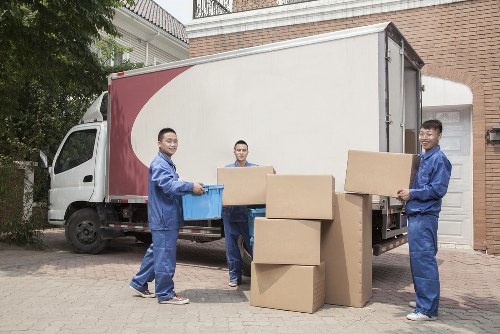 Business furniture and equipment prepared for a Pimlico office move