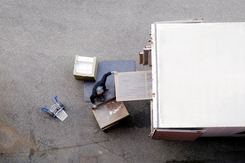 Careful loading of boxes and furniture for a Pimlico flat removal