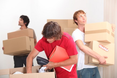 Office equipment being moved quickly for a same day relocation